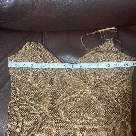 Express occasion dress with fringe and metallic shimmer. - Picture 16 of 16